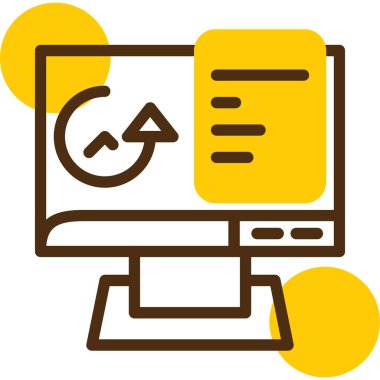 Bir belge simgesinin vektör illüstrasyonu