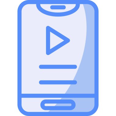 Akıllı telefon. Web simgesi basit illüstrasyon