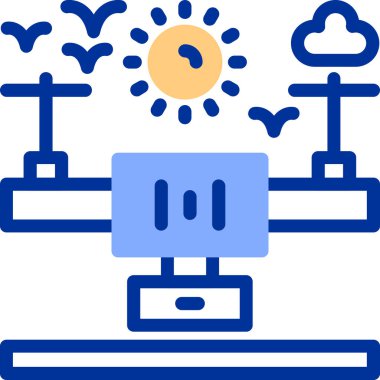 Bulut. Web simgesi basit illüstrasyon