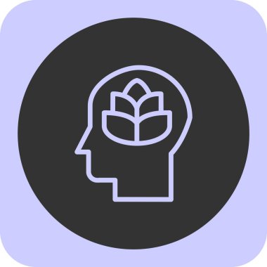 Vektör Beyin simgesi illüstrasyonu