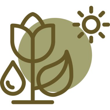 Ekoloji ve çevreci kategorisindeki ekoloji koruma doğa ikonu