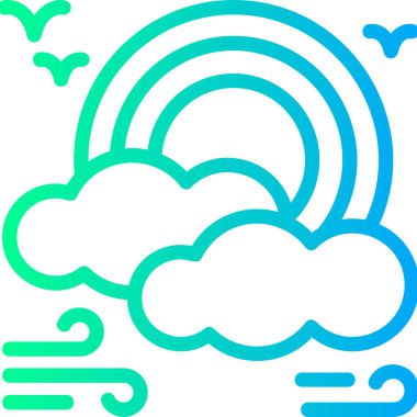 Bulut simgesi vektör illüstrasyonu