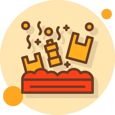 Kek tatlı simgesi, basit vektör illüstrasyonu