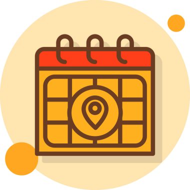 Takvim. Web simgesi basit illüstrasyon