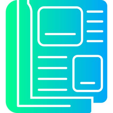 Kitap. Web simgesi basit illüstrasyon