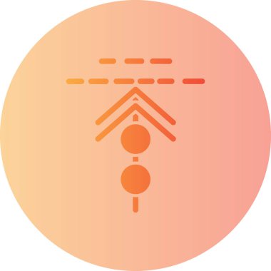 Tek bir simgenin vektör illüstrasyonu