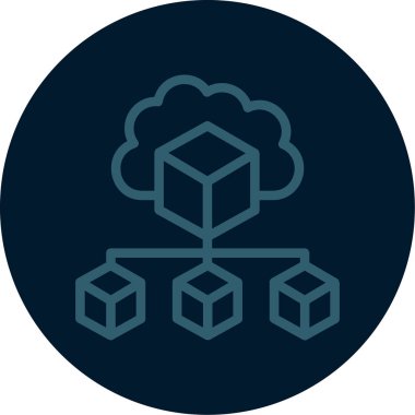 Modern simgenin vektör illüstrasyonu