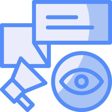 Göz. Web simgesi basit illüstrasyon