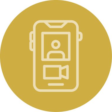 Akıllı telefon simgesinin vektör illüstrasyonu