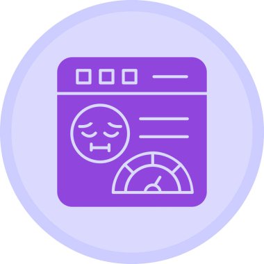 Üzgün surat. Web simgesi basit tasarım