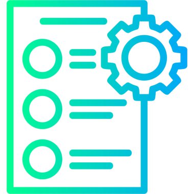Belge. Web simgesi basit illüstrasyon