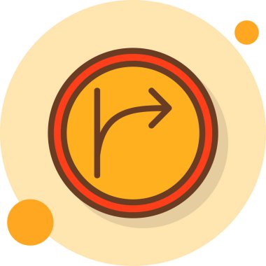 yön ikonu vektör illüstrasyonu