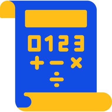 Hesap makinesi. Web simgesi basit illüstrasyon