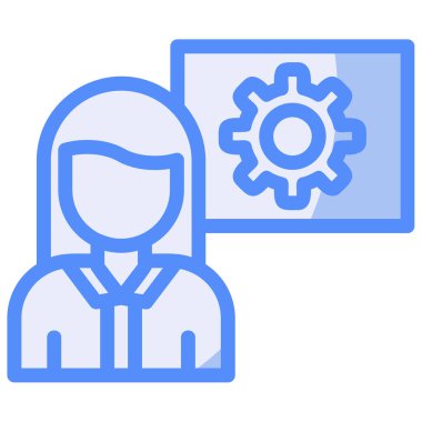 avatar. Web simgesi basit illüstrasyon