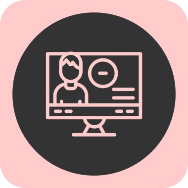 İnsan simgesinin vektör illüstrasyonu