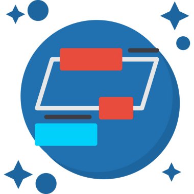 Takım çalışması için iş yönetimi dairesi simgesi