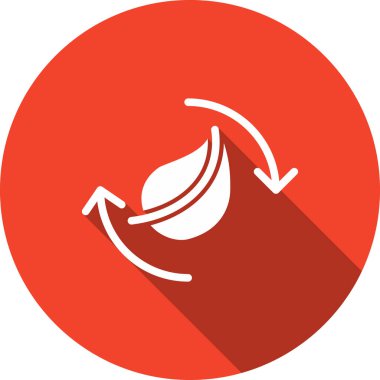 Yuvarlak ok simgesinin vektör çizimi