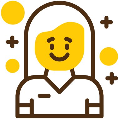 avatar düz stil erkek simgesi