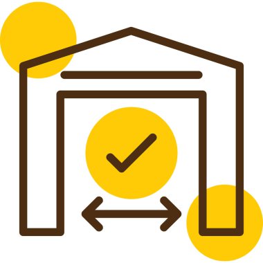 Bir ev simgesinin vektör illüstrasyonu