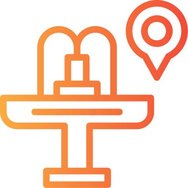 Harita. Web simgesi basit illüstrasyon