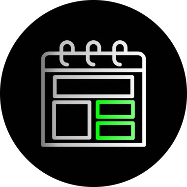 Projeniz için vektör takvimi simgesi