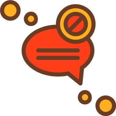 Konuş. Web simgesi basit illüstrasyon