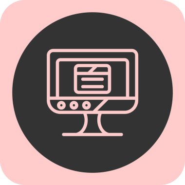 Web simgesi, vektör illüstrasyonu