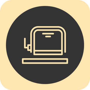 Web ve mobil tasarımınız için beyaz arkaplanda izole edilmiş bilgisayar simgesi vektörü