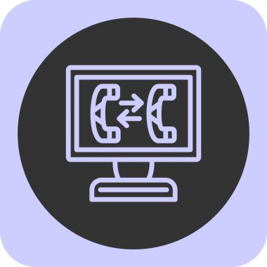 - Telefon. Web simgesi basit illüstrasyon