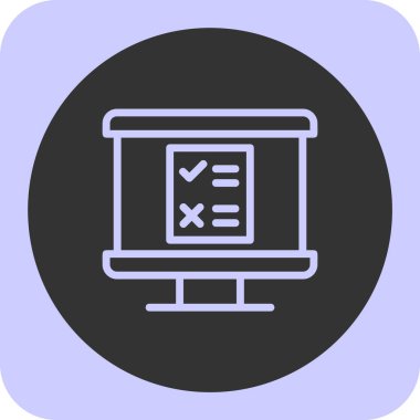 Tamam. Web simgesi vektör illüstrasyonu