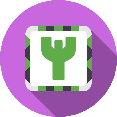 Kaktüs. Web simgesi vektör illüstrasyonu