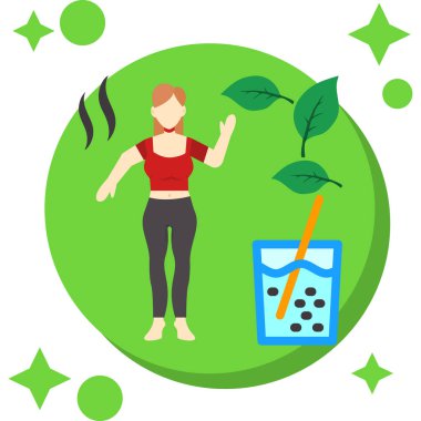 yaprak yeşil olan kadın