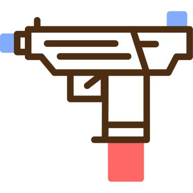 silah simgesi vektör illüstrasyonu