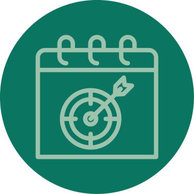 Yeşil bir simgenin vektör illüstrasyonu