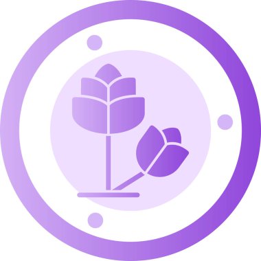 çiçek simgesi vektör illüstrasyonu