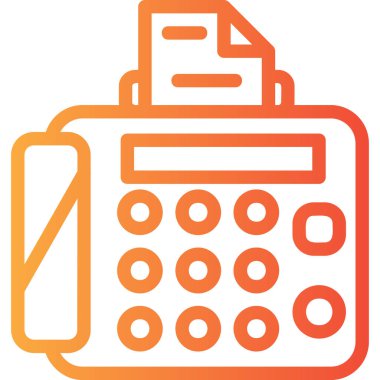 Bir hesap makinesi simgesinin vektör illüstrasyonu