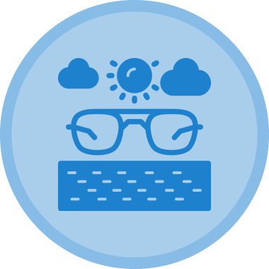 Güneş simgesinin vektör illüstrasyonu