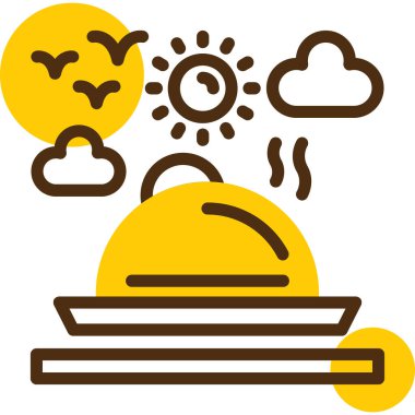 hava durumu web simgesi basit illüstrasyon