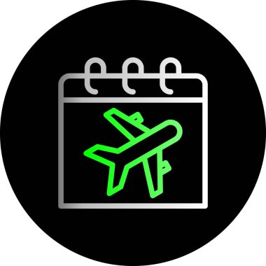 uçak ikonu vektör illüstrasyonu