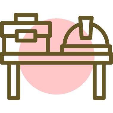 Yemek. Web simgesi basit illüstrasyon