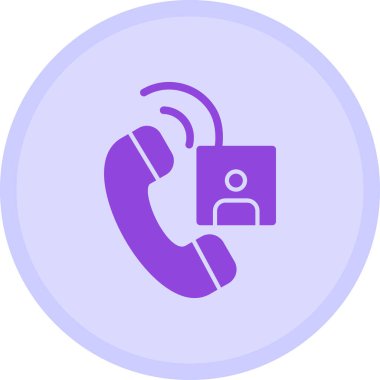 Telefonunuz var. Web simgesi basit illüstrasyon