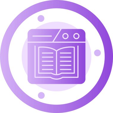 Eğitim simgesinin vektör illüstrasyonu