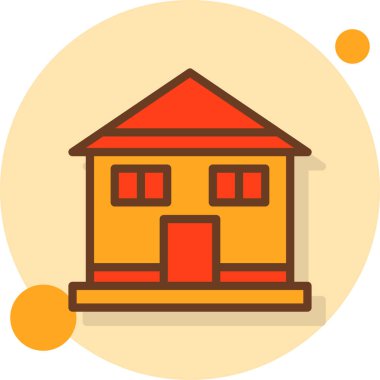 Ev simgesi vektör illüstrasyonu