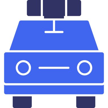 - Araba. Web simgesi basit illüstrasyon