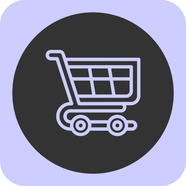 Sepet ikonu vektör illüstrasyonu