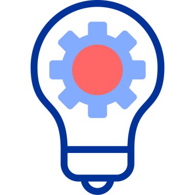 Ampul. Web simgesi basit illüstrasyon