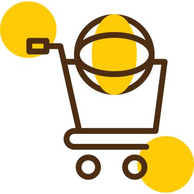 Bozuk parayla alışveriş arabası.