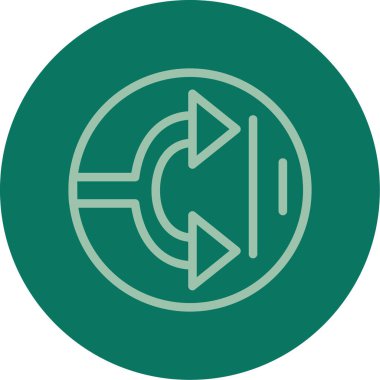 Benzersiz vektör simgesi çizimi