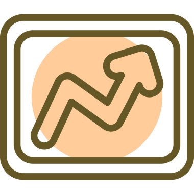 Tek bir simgenin vektör illüstrasyonu