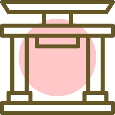 Japon fenerinin vektör çizimi